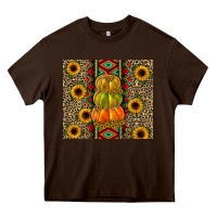Chocolate Brown pumpkin Heavy Core Tee - JahusDesignShop
