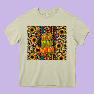Pumpkin Heavy Core Tee Designed By Jahusdesignshop