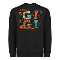 Black Fall Autumn Leopard Gigi Heavyweight Sweatshirt - LillyAllenDesigns