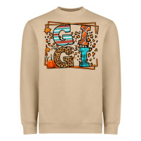 Mushroom Fall Autumn Leopard Gigi Heavyweight Sweatshirt - LillyAllenDesigns