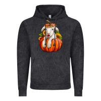 Vintage Black fall pumpkin lamb nancy cooper Vintage Hoodie - NancyCooperArtShop