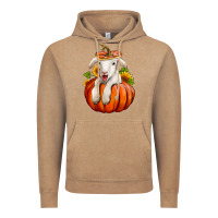 Vintage Coffee fall pumpkin lamb nancy cooper Vintage Hoodie - NancyCooperArtShop