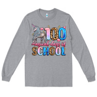 Heather Grey 100 magical days of school Long Sleeve Tee - LillyAllenDesigns