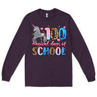 Plum 100 magical days of school Long Sleeve Tee - LillyAllenDesigns