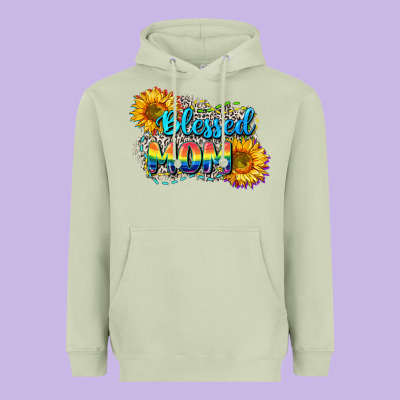 Blessed Mom Heavyweight Hoodie Designed By Cowgirlartshop