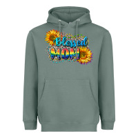 Sage Blessed mom Heavyweight Hoodie - CowGirlArtShop