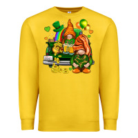 Lemon St. Patrick's Day gnomies with heart Premium Sweatshirt - HowdyJamesFarm
