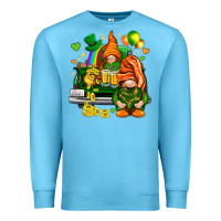 Ocean Blue St. Patrick's Day gnomies with heart Premium Sweatshirt - HowdyJamesFarm