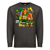 Smoke St. Patrick's Day gnomies with heart Premium Sweatshirt - HowdyJamesFarm