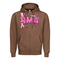 Chestnut breast cancer rma registered medical assistant Zipper Hoodie - texasbilliewilder