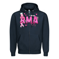 Navy breast cancer rma registered medical assistant Zipper Hoodie - texasbilliewilder