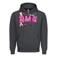 Breast Cancer Rma Registered Medical Assistant Zipper Hoodie | Teevron