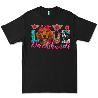 Black love dachshunds Premium Tee - Artiststas
