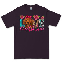 Plum love dachshunds Premium Tee - Artiststas