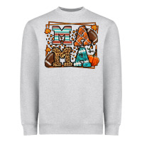 Fall American Football Autumn Mama Heavyweight Sweatshirt | Teevron