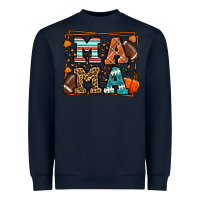 Navy Fall American Football Autumn Mama Heavyweight Sweatshirt - LillyAllenDesigns