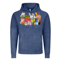 Vintage Denim Easter coffee cups Vintage Hoodie - NancyCooperArtShop