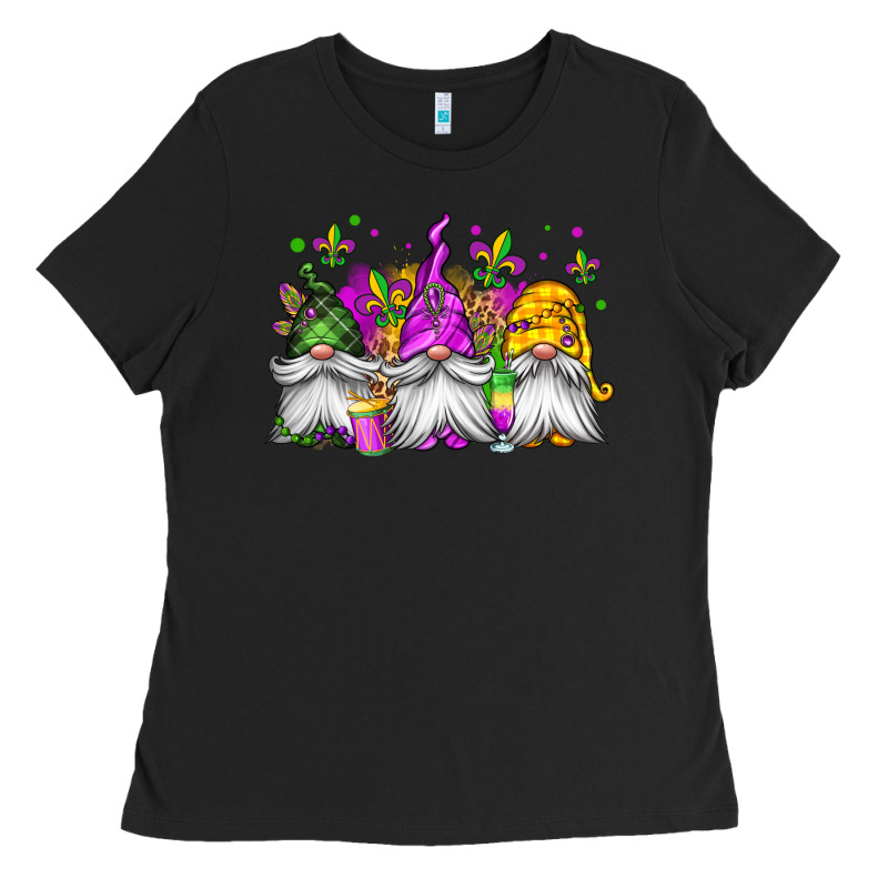 Mardi Gras Gnomes Ladies Tee by Jasminsmagicworld | Teevron
