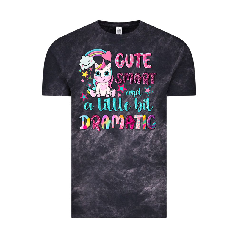 Cute Smart And A Little Bit Dramatic With Unicorn Vintage Tee by NancyCooperArtShop | Teevron