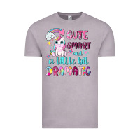 Vintage Zinc cute smart and a little bit dramatic with unicorn Vintage Tee - NancyCooperArtShop
