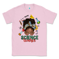 Bubblegum Pink science teacher afro messy bun Classic Tee - NancyCooperArtShop