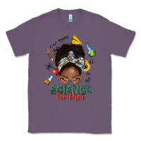 Lavender science teacher afro messy bun Classic Tee - NancyCooperArtShop