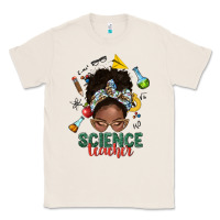 Natural science teacher afro messy bun Classic Tee - NancyCooperArtShop