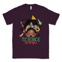 Plum science teacher afro messy bun Classic Tee - NancyCooperArtShop