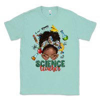 Seafoam science teacher afro messy bun Classic Tee - NancyCooperArtShop