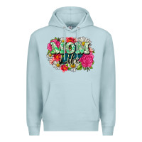 Blue Mist Mom life Premium Hoodie - CowGirlArtShop