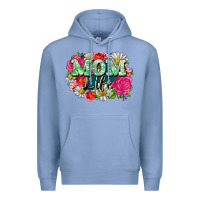 Colony Blue Mom life Premium Hoodie - CowGirlArtShop
