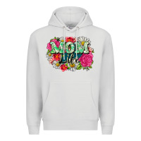 Dove Grey Mom life Premium Hoodie - CowGirlArtShop