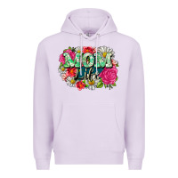 Lilac Mom life Premium Hoodie - CowGirlArtShop