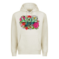 Oatmeal Heather Mom life Premium Hoodie - CowGirlArtShop