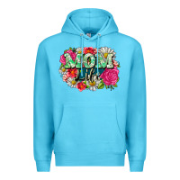 Ocean Blue Mom life Premium Hoodie - CowGirlArtShop