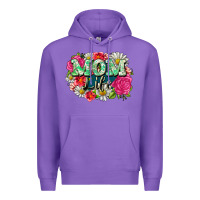 Purple Mom life Premium Hoodie - CowGirlArtShop