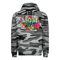 Slate Camo Mom life Premium Hoodie - CowGirlArtShop