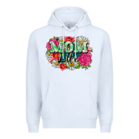 White Mom life Premium Hoodie - CowGirlArtShop