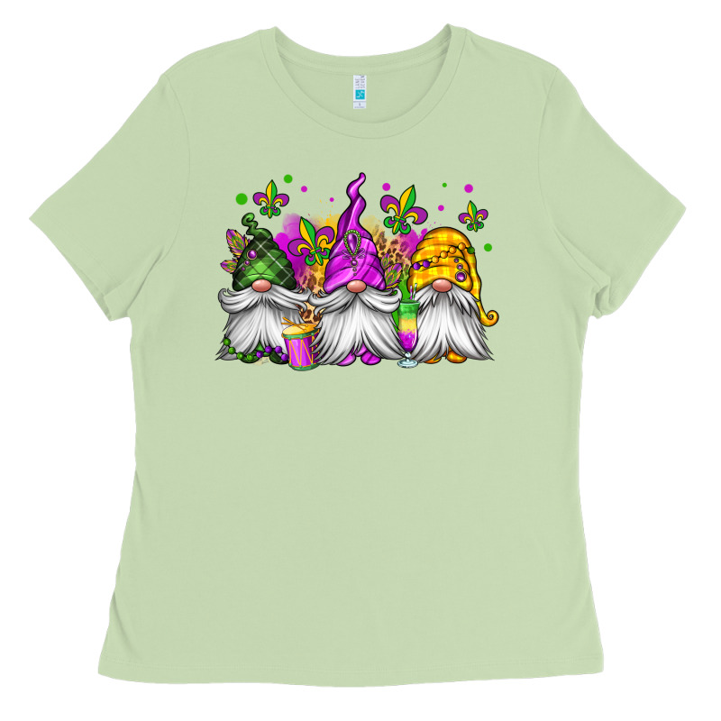 Mardi Gras Gnomes Ladies Tee by Jasminsmagicworld | Teevron