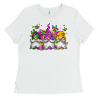 White mardi gras gnomes Ladies Tee - Jasminsmagicworld