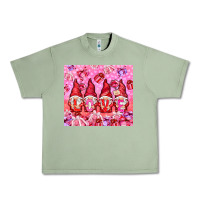 Oil Green love gnomies with gift boxes Urban Heavy Tee - NancyCooperArtShop