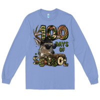 Colony Blue 100 days of school hunting deer Long Sleeve Tee - LillyAllenDesigns