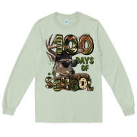 Matcha 100 days of school hunting deer Long Sleeve Tee - LillyAllenDesigns