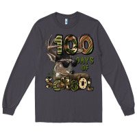 Smoke 100 days of school hunting deer Long Sleeve Tee - LillyAllenDesigns
