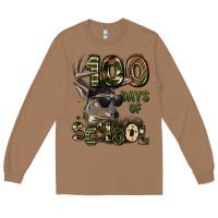 Toasted Coconut 100 days of school hunting deer Long Sleeve Tee - LillyAllenDesigns