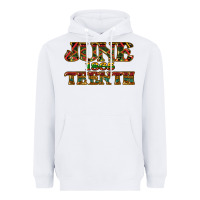 White Juneteenth 1865 Heavyweight Hoodie - HowdyJamesFarm