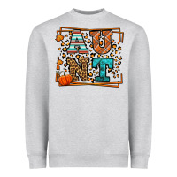 Heather Grey Fall Autumn Leopard Aunt Heavyweight Sweatshirt - LillyAllenDesigns