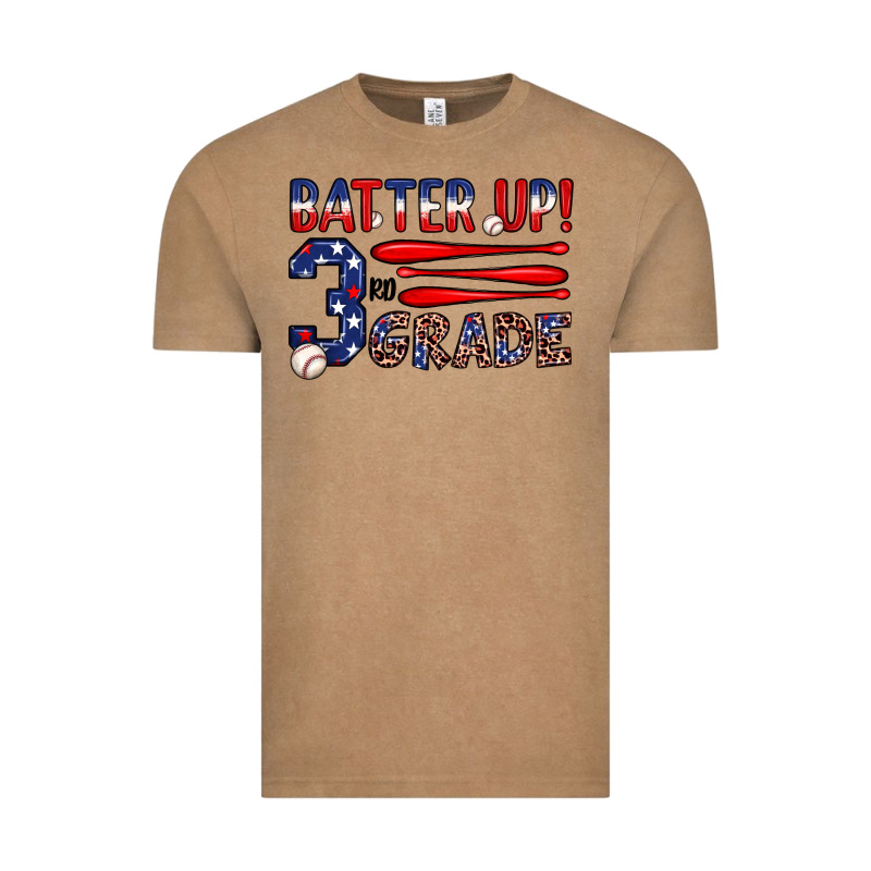 Batter Up 3rd Grade Vintage Tee by JahusDesignShop | Teevron