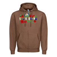 Chestnut salvadorena Zipper Hoodie - texasbilliewilder