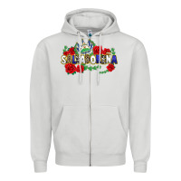Dove Grey salvadorena Zipper Hoodie - texasbilliewilder